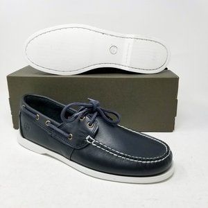 Timberland Cedar Bay Navy Blue White Boat Shoe